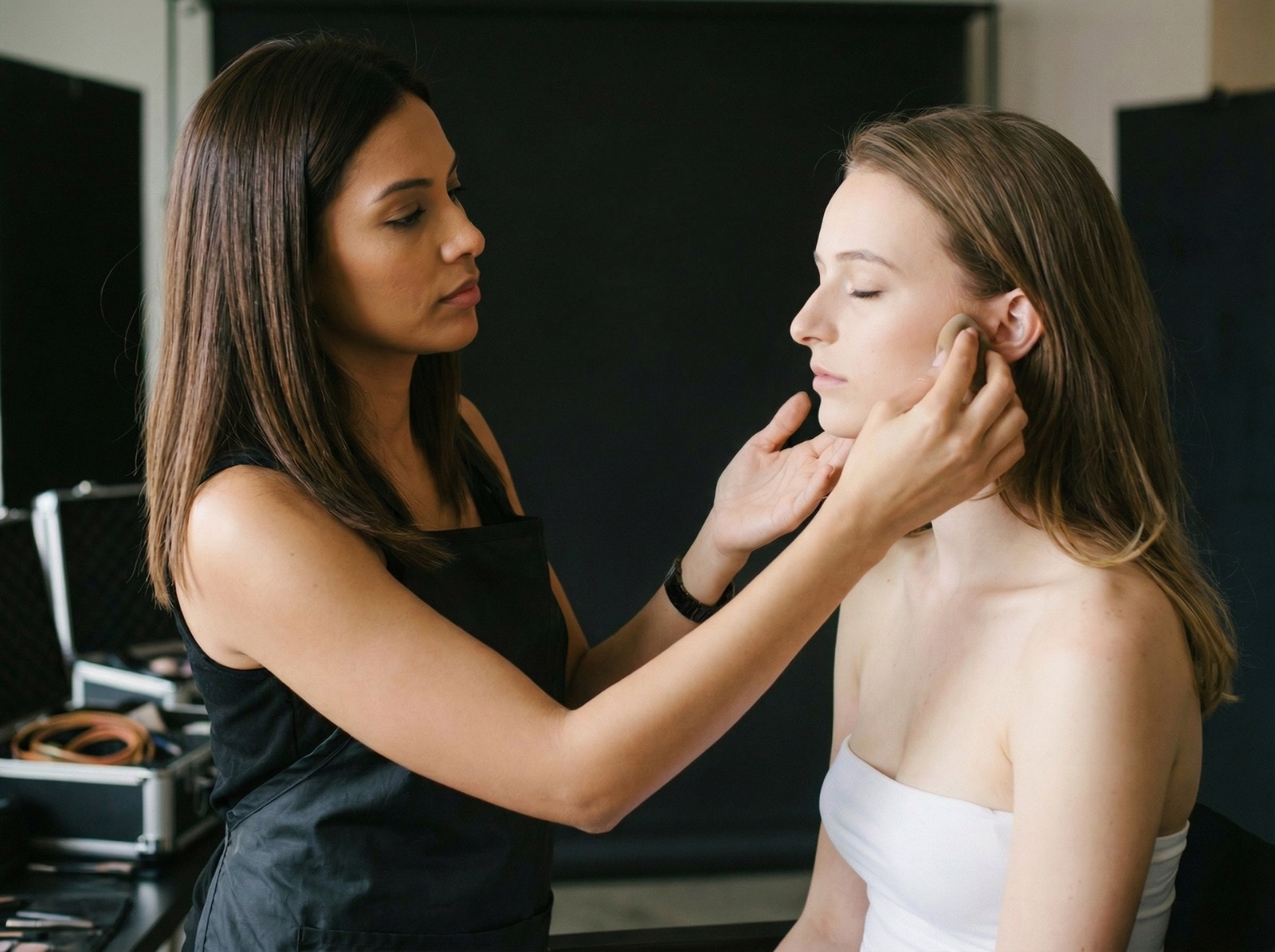 Experiencia de maquillaje en evento